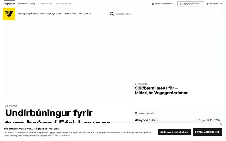 Screenshot of vegagerdin.is