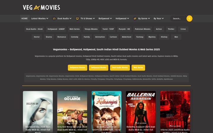 Screenshot of vegamers.com