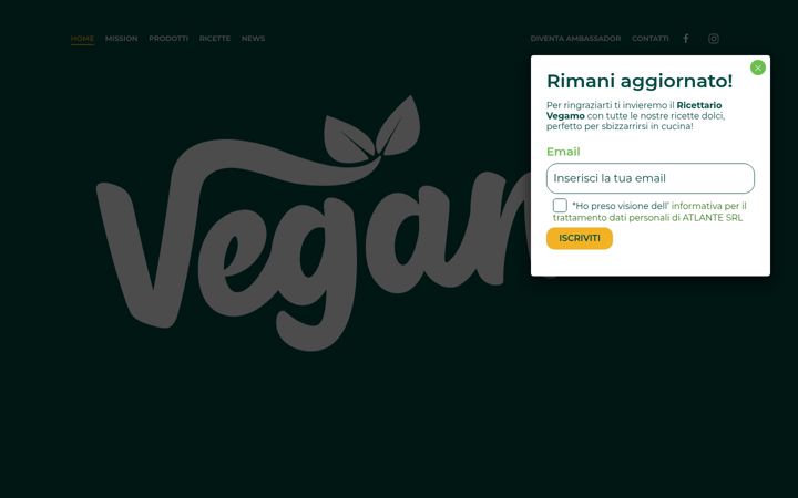 Screenshot von vegamo.it