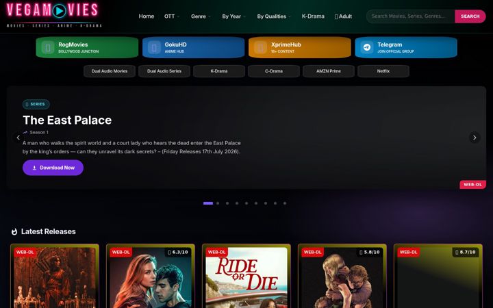 Screenshot of vegamovies.mq