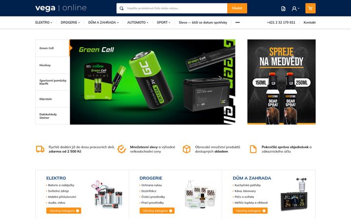 Screenshot ta' vegaonline.cz