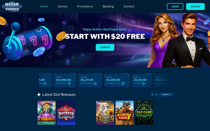 Screenshot stránky vegascasinoonline.eu