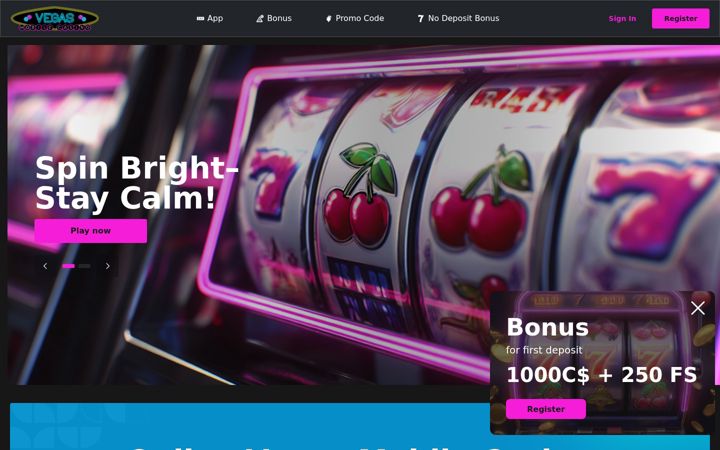 Screenshot of vegasmobilecasino.org