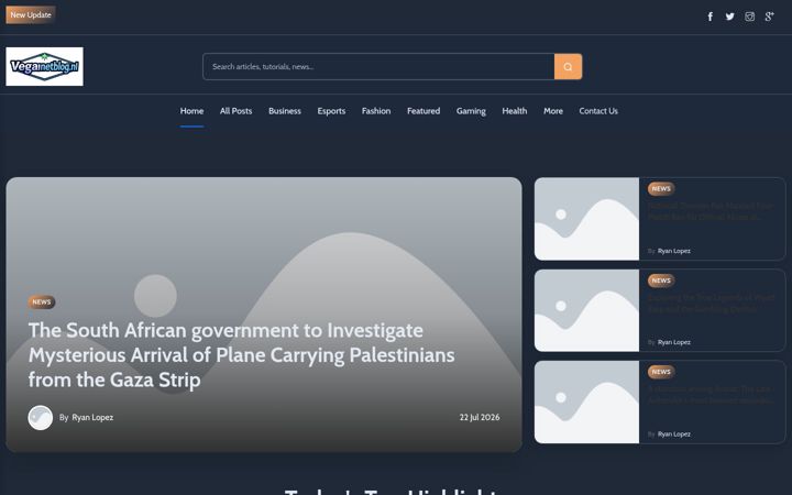 Screenshot of vegasnetblog.nl