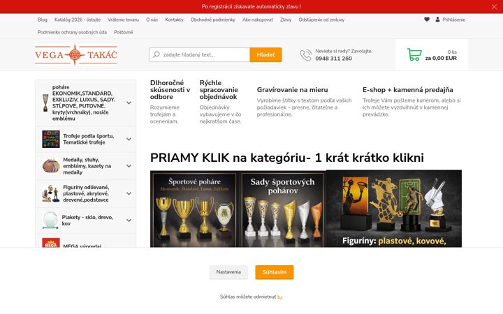 Screenshot di vegatakac.sk