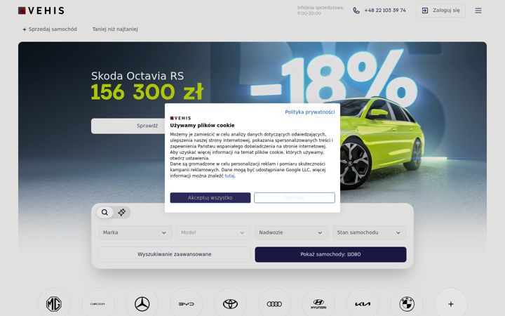 Screenshot of vehis.pl