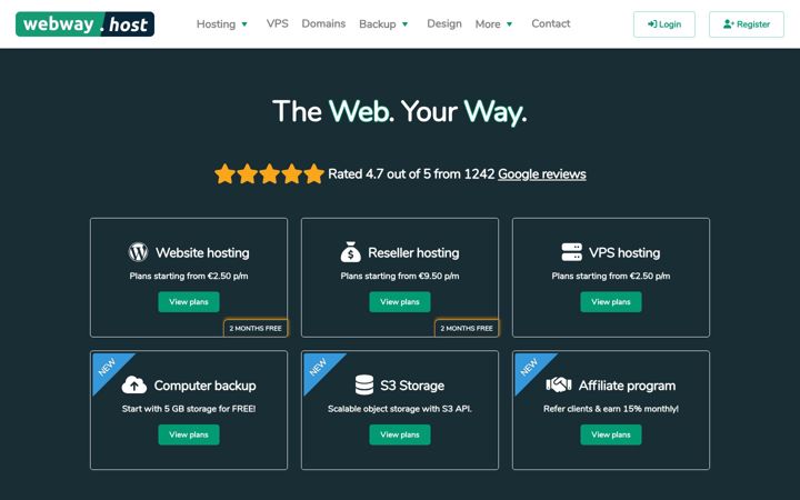 Screenshot of vehost.co.za