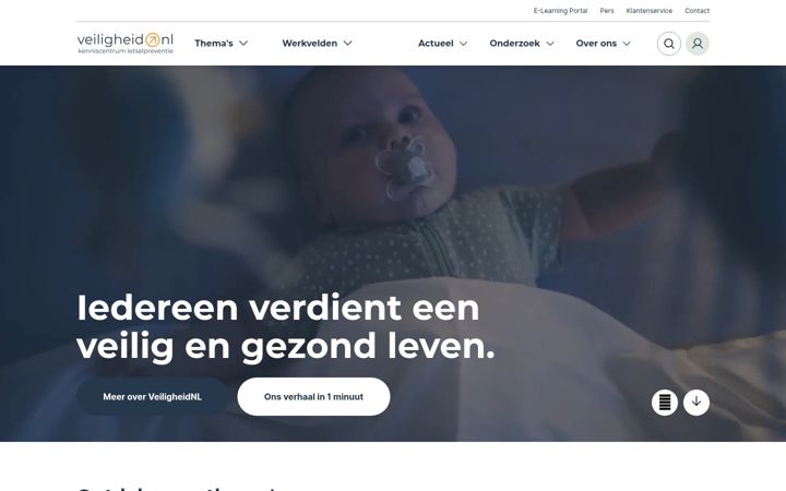 Screenshot stránky veiligheid.nl