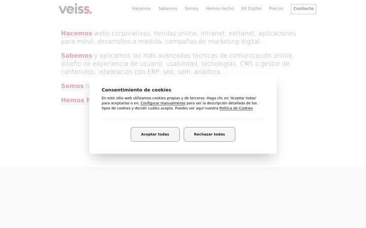 Screenshot of veiss.com