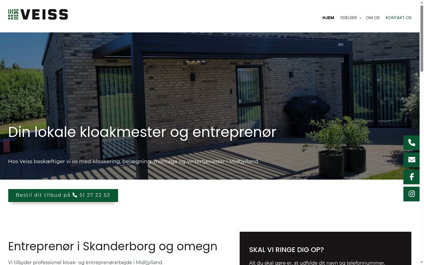 Skærmbillede af samtykkebanneret, som det blev vist før nogen interaktion