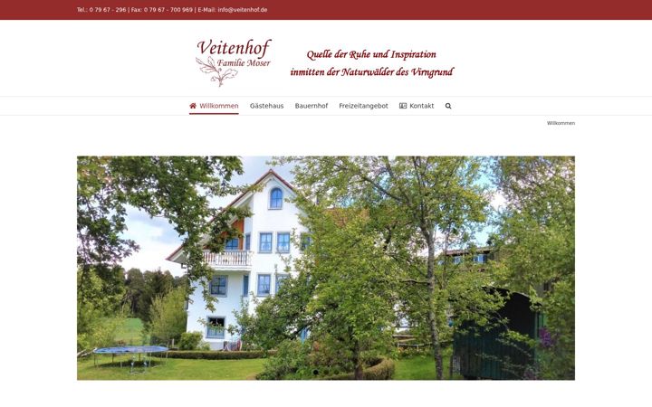 Screenshot of veitenhof.de