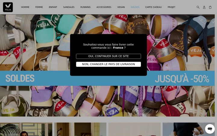 Screenshot of veja-store.com