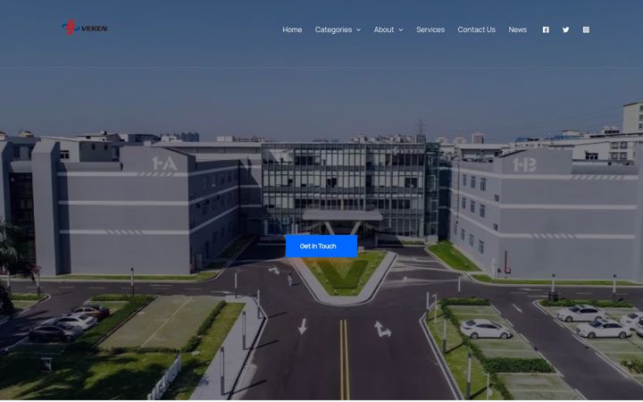 Screenshot of vekenindustry.com