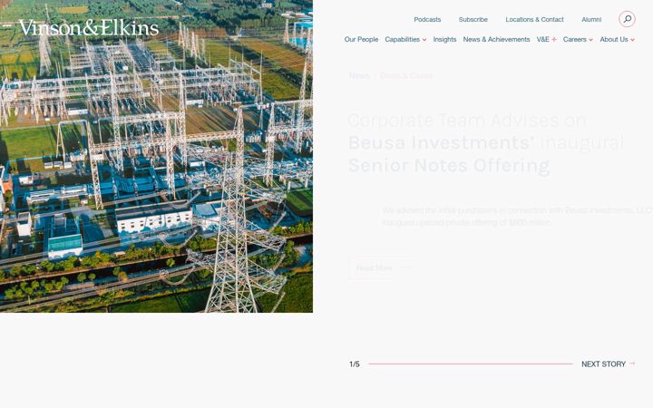 Screenshot of velaw.com