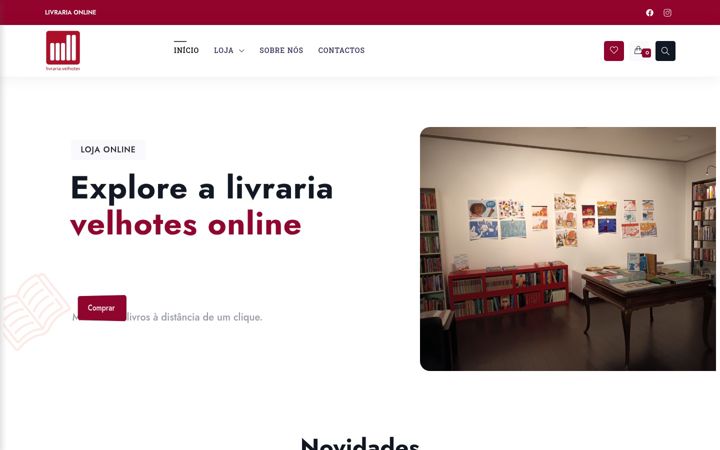 Screenshot of velhotes.pt