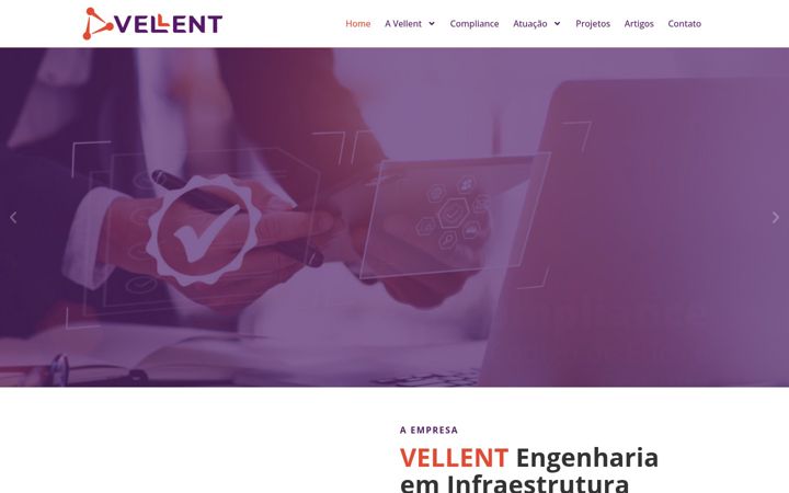 Screenshot of vellent.com