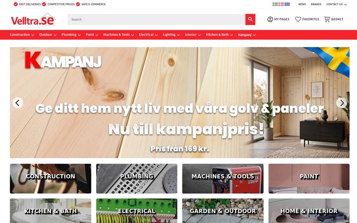Skjermbilde av velltra.se
