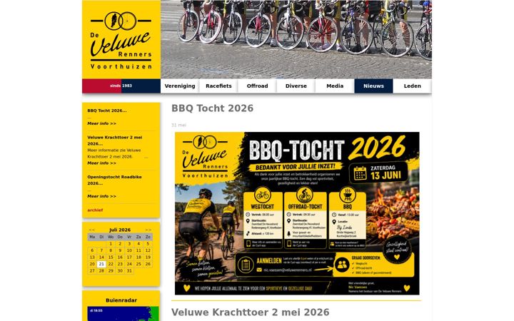 Captura de pantalla de veluwerenners.nl