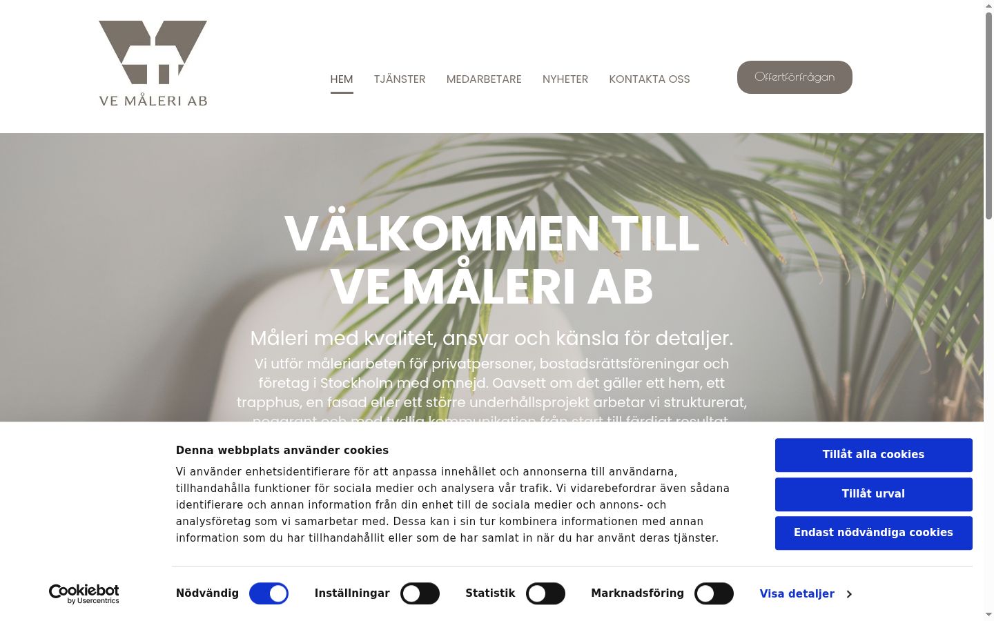 Screenshot tal-banner tal-kunsens muri qabel kwalunkwe interazzjoni