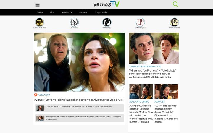Screenshot of vemostv.com