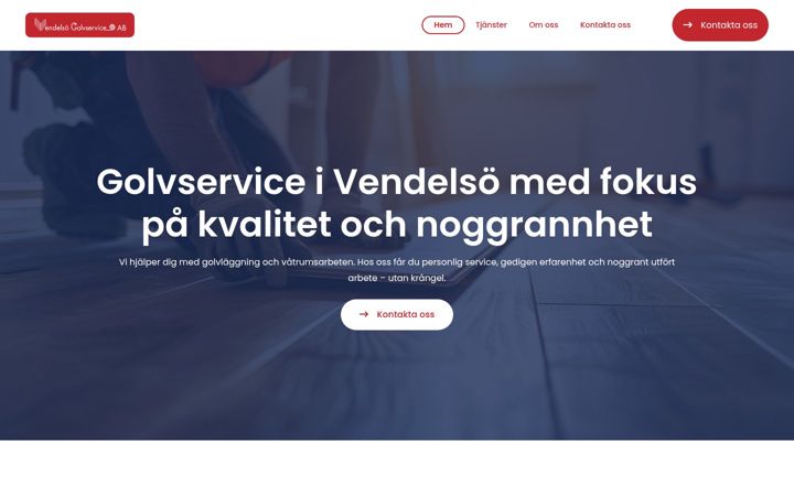 Zrzut ekranu vendelsogolvservice.se