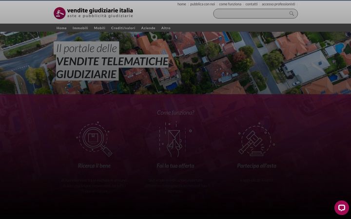 Skjermbilde av venditegiudiziarieitalia.it