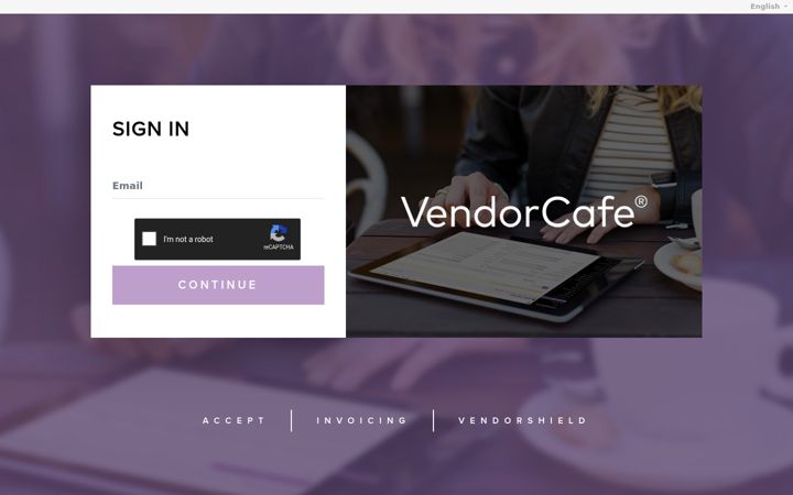 Screenshot of vendorcafe.com