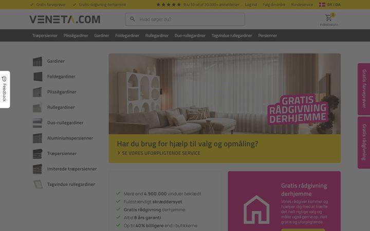 Screenshot of veneta.com