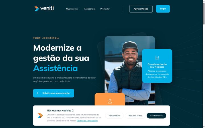 Screenshot of veniti.com.br