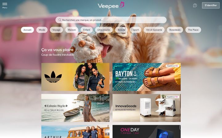 Screenshot of vente-privee.com