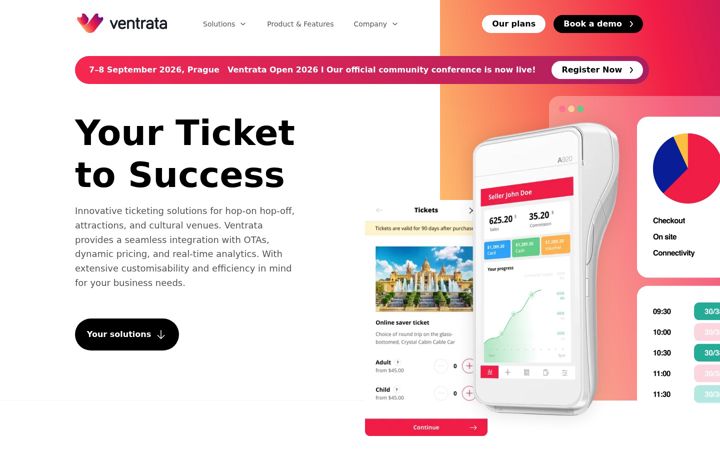 Screenshot of ventrata.com