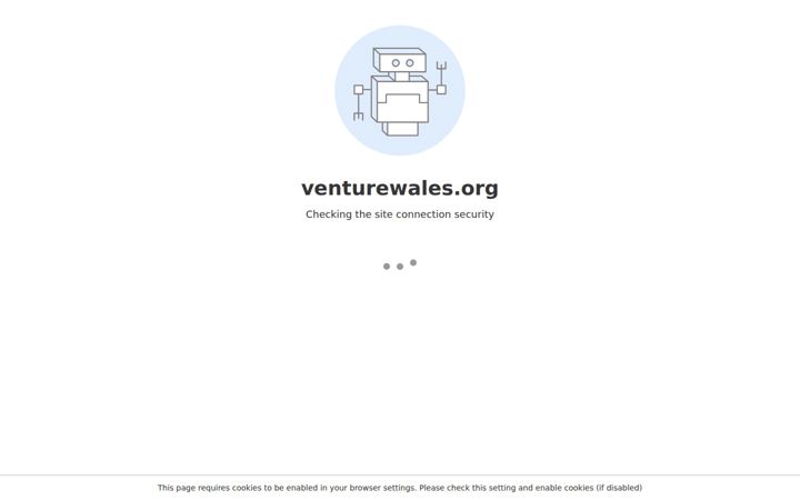 Screenshot stránky venturewales.org