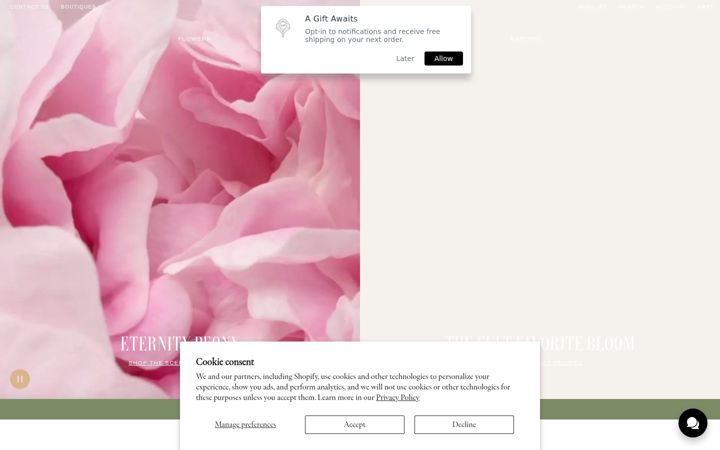Screenshot of venusetfleur.com