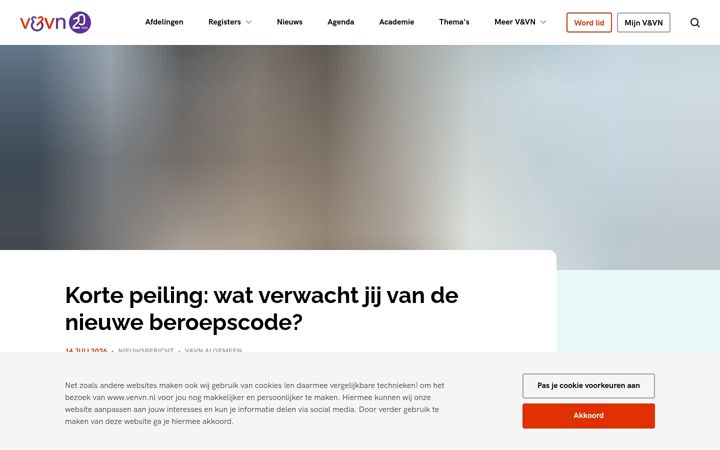 Screenshot of venvn.nl