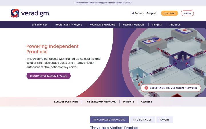 Screenshot of veradigm.com