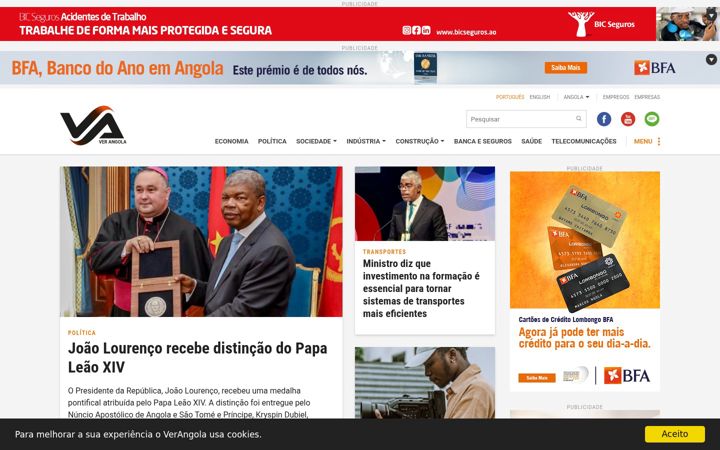 Screenshot of verangola.net