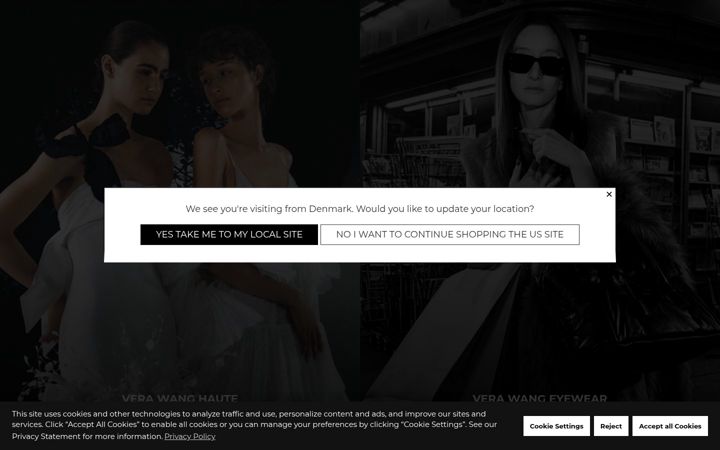 Screenshot of verawang.com