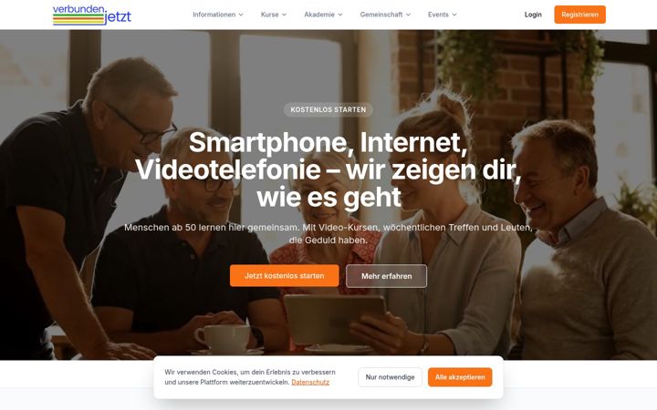 Screenshot of verbunden.jetzt