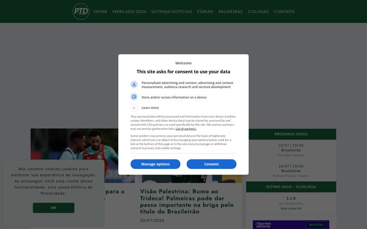 Screenshot of verdao.net
