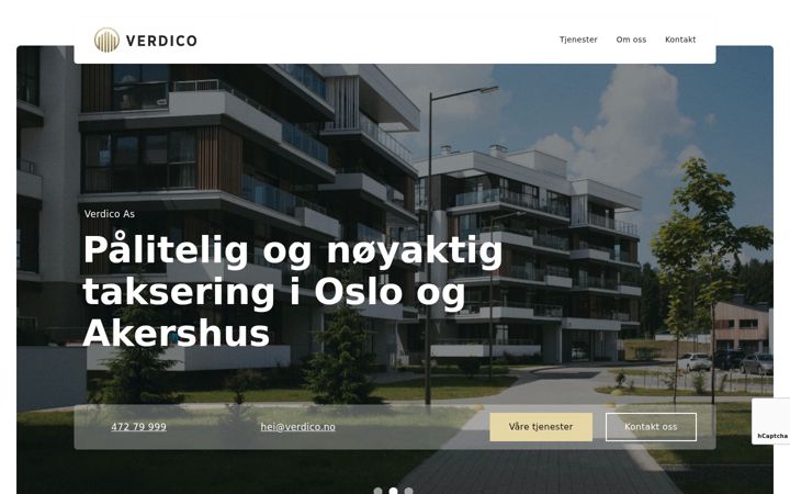 Snimka zaslona za verdico.no