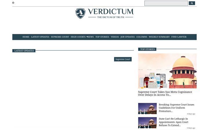 Screenshot of verdictum.in