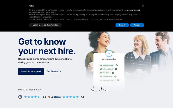 Screenshot of veremark.com