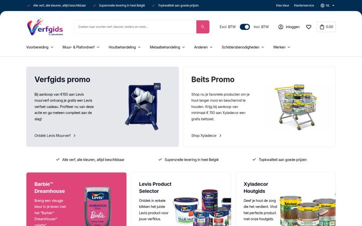 Screenshot of verfgids.be