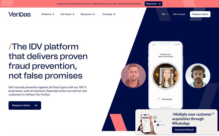 Screenshot of veri-das.com