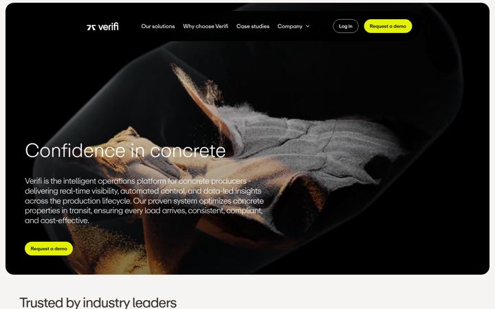 Screenshot of verificoncrete.com