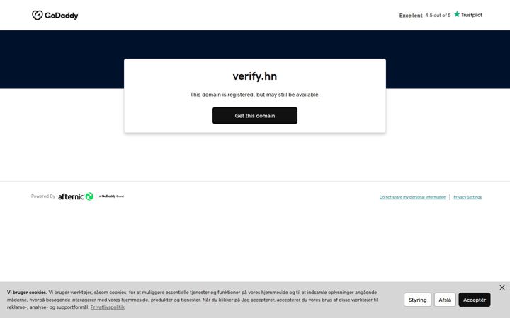 Screenshot of verify.hn