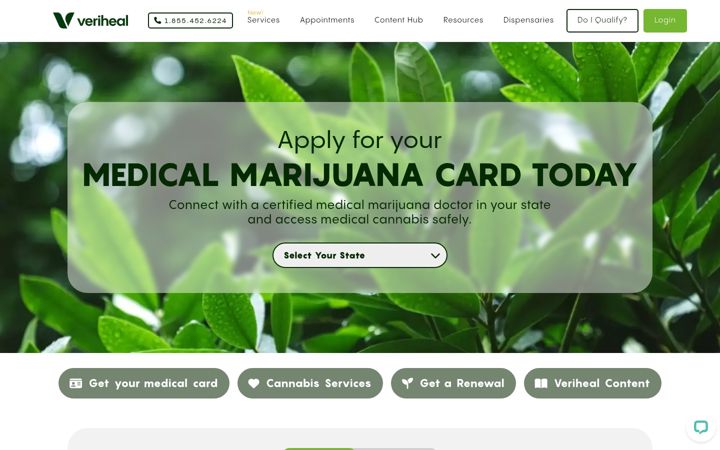 Screenshot of veriheal.com