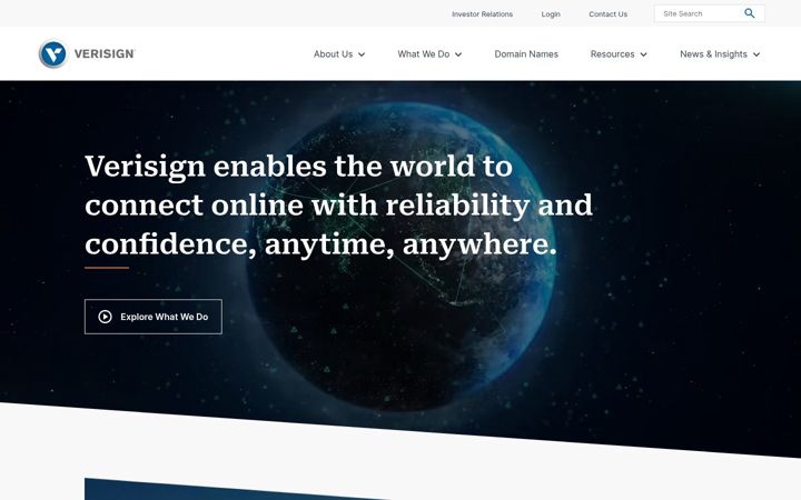 Képernyőkép: verisign.net