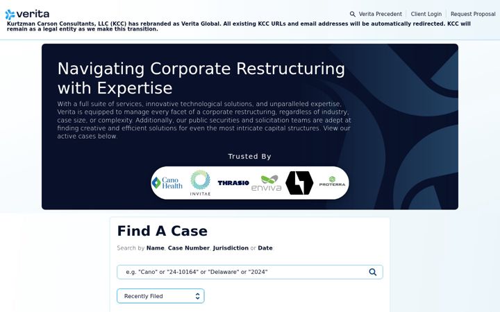 Screenshot van veritaglobal.net