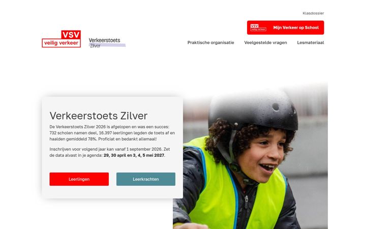 Screenshot of verkeerstoetszilver.be